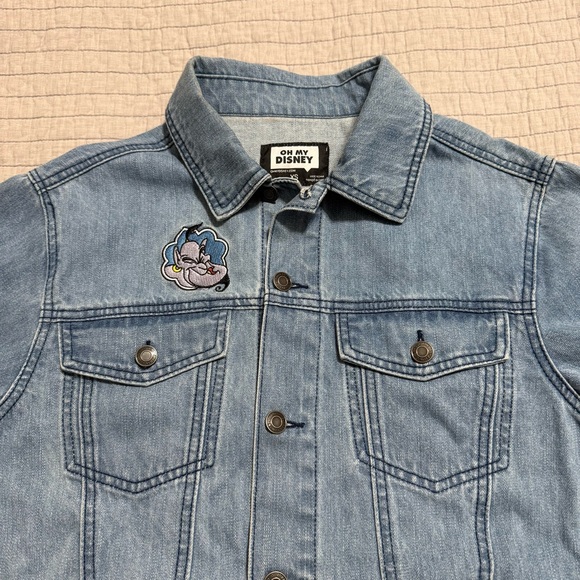 oh my Disney Jackets & Blazers - Oh My Disney Aladdin Magic Carpet Denim Jacket  Adult Size XS Walt Disney